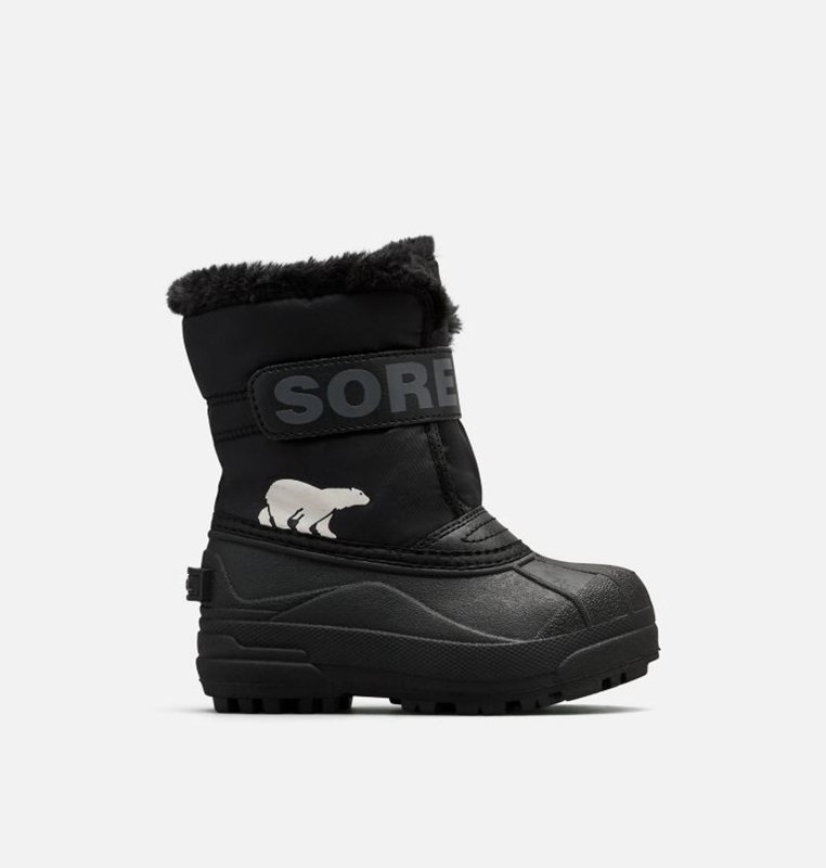 Sorel Barn Vinterkängor Svarta - Childrens Commander™ - ERF-921548